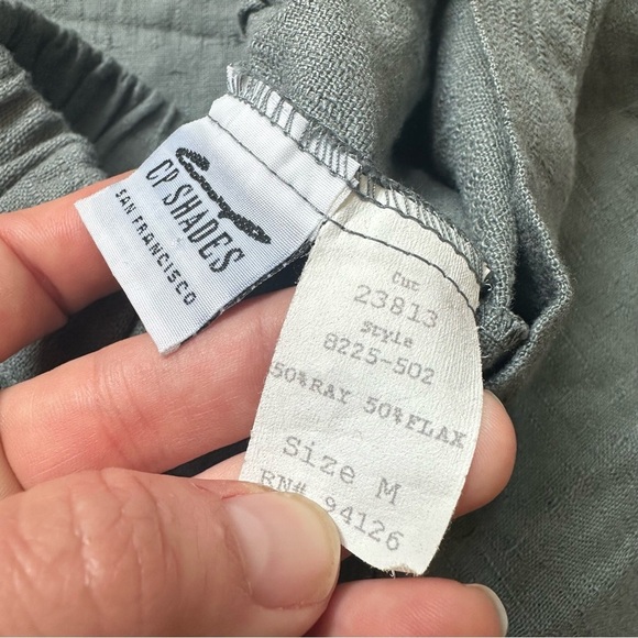 CP Shades Cropped Wendy Pant In Carbon Hemp Linen Womens Medium Gray - Picture 11 of 12